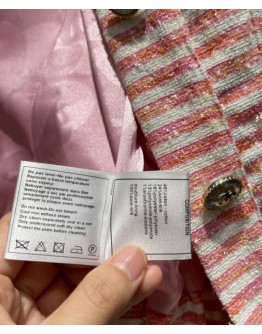 C-C Women's Tweed Vest Pink