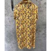Fendi Women's Silk Print Dress Yellow