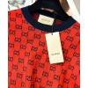 Gucci Women's Logo Jacquard Dress Red