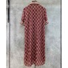 Gucci Women's Silk Print Dress Red