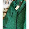Gucci Women's GG Print Jacket Green