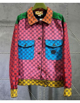 Gucci Women's Colorful Logo Jacket Polychrome