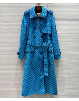 Gucci Women's GG Jacquard Trench Coat