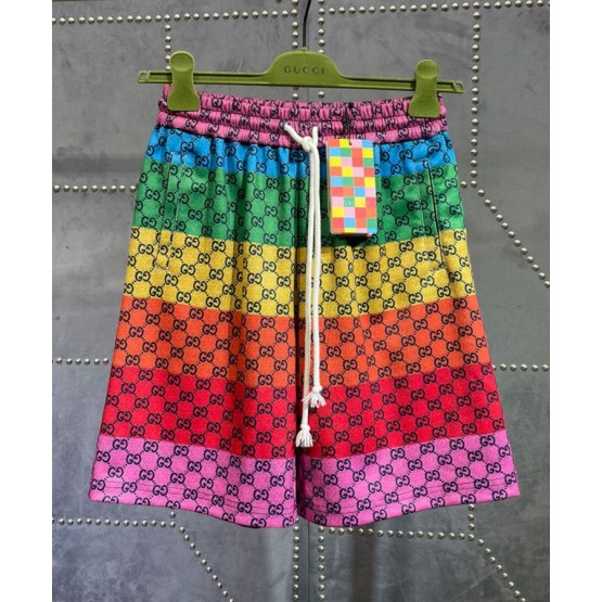 Gucci Women's Multicolor Knitted Shorts Polychrome