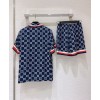 Gucci Women's Silk Pajamas Set Blue