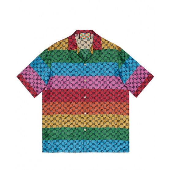 Gucci Women's Multicolor Silk Shirt Polychrome