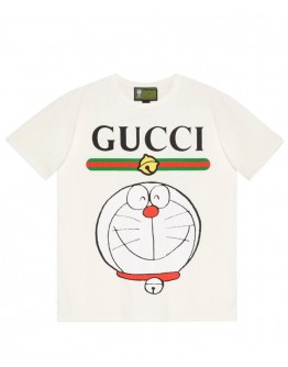 Gucci Women's Doraemon Printed T-shirt White