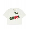 Gucci Women's Logo Embroidered T-shirt White