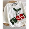 Gucci Women's Logo Embroidered T-shirt White