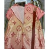 Louis Vuitton Women's Sequin Embroidered Dress Pink