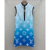 Louis Vuitton Women's Gradient Sleeveless Dress Light Blue