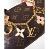 Louis Vuitton Fleur De Monogram Bag Charm Chain M65111 Golden