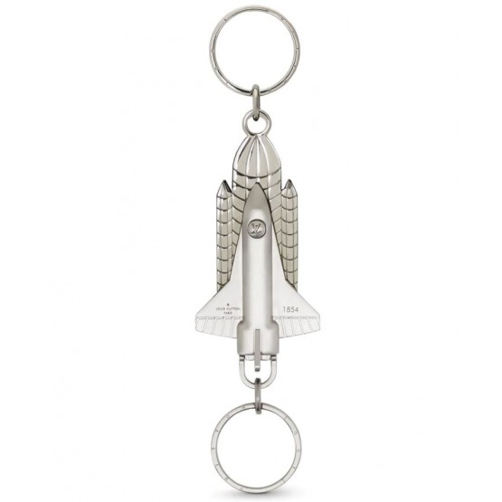 Louis Vuitton Valet Rocket Key Bag Charm and Key Holder MP2216 Silver