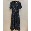 Prada Women's Star Print Dress Black