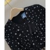 Prada Women's Star Print Dress Black