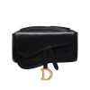 Dior Saddle Belt In Black Lambskin Black