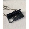 C-C Classic Case For Iphone With Chain Black