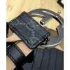 Gucci GG Supreme belt with G buckle 370543 Black