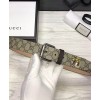 Gucci Tiger print GG Supreme belt Coffee