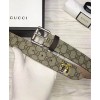 Gucci Tiger print GG Supreme belt Coffee