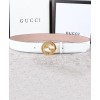 Gucci Unisex Signature Leather Belt 370543