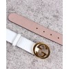 Gucci Unisex Signature Leather Belt 370543