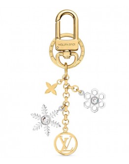 Louis Vuitton LV Snowflakes Bag Charm And Key Holder M80240 Golden