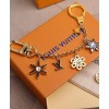 Louis Vuitton LV Snowflakes Bag Charm And Key Holder M80240 Golden