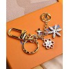 Louis Vuitton LV Snowflakes Bag Charm And Key Holder M80240 Golden