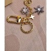 Louis Vuitton LV Snowflakes Bag Charm And Key Holder M80240 Golden