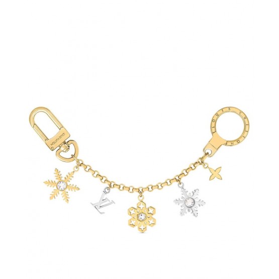 Louis Vuitton LV Snowflakes Chain Bag Charm Golden