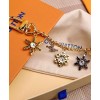 Louis Vuitton LV Snowflakes Chain Bag Charm Golden