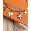 Louis Vuitton LV Snowflakes Chain Bag Charm Golden