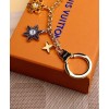 Louis Vuitton LV Snowflakes Chain Bag Charm Golden