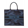 Dior Book Tote Camouflage Embroidered Canvas Bag