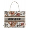 Christian Dior Small Camouflage Embroidered Canvas Book Tote Bag