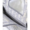 Dior Mini Book Tote Original Dior Oblique Embroidered Canvas Bag Gray