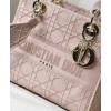 Dior Medium Lady D-lite Embroidered Cannage Bag
