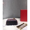 Dior Leather Beaded Fringe Mini Lady Dior Bag Red