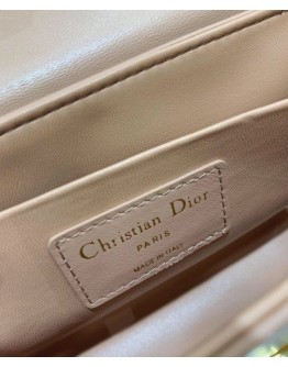 Dior 30 Montaigne Lambskin Box Bag Pink