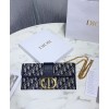 Dior 30 Montaigne Jacquard Canvas Clutch Bag Dark Blue