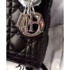 Dior Lady Dior Mini Classic Tote Bag With Lambskin