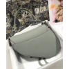 Dior Saddle Ultra-Matte Bag Gray