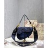 Dior Saddle Camouflage Embroidered Canvas Bag