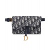 Dior Oblique Saddle Belt Bag Dark Blue