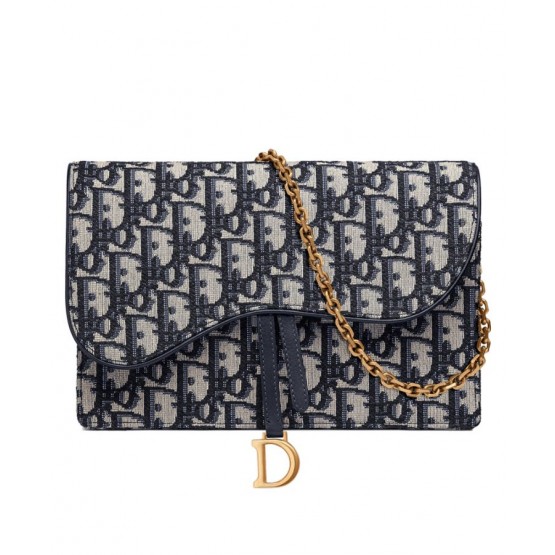 Dior Oblique Saddle Clutch