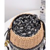 Dior Wicker Bucket Bag Apricot