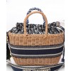 Dior Wicker Basket Bag Apricot