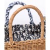 Dior Wicker Basket Bag Apricot