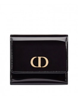 Christian Dior 30 Montaigne Lotus Wallet Black
